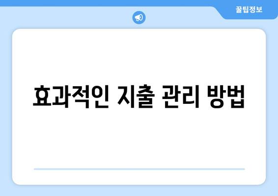 경제적 자립을 위한 재정 관리 전략